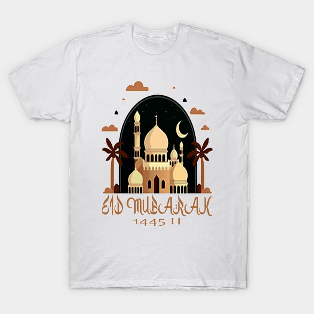 eid mubarak 1445 h T-Shirt by rika marleni